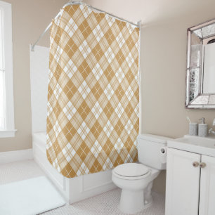 Cortina Para Box Padrão Brown White Tartan yxm0uat9
