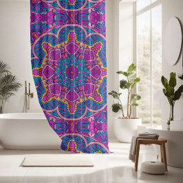 Cortina Para Box Padrão colorido elegante sem costura