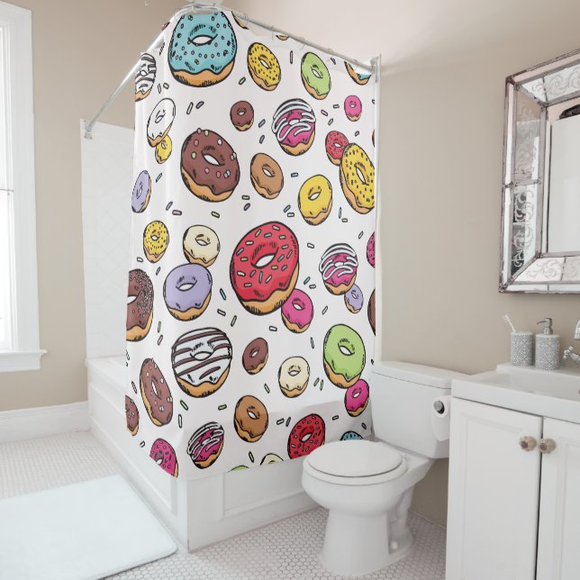 Cortina Para Box Padrão contínuo de Donuts (In Situ)