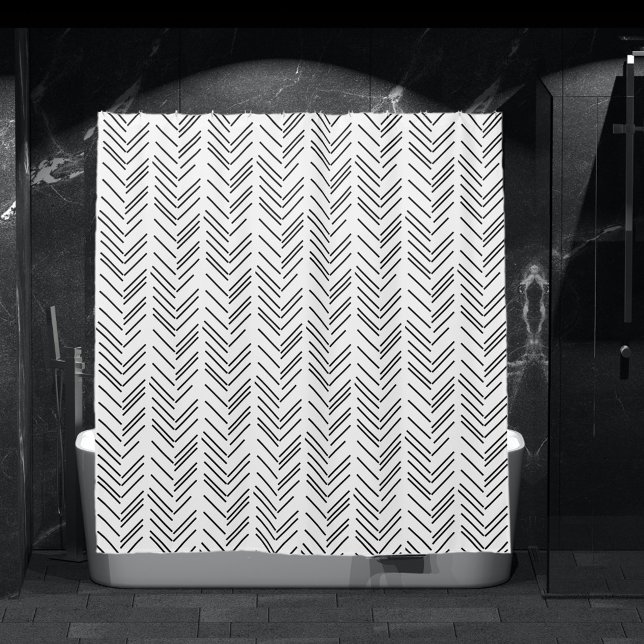 Cortina Para Box Padrão Crônica Branca Moderna (Criador carregado)