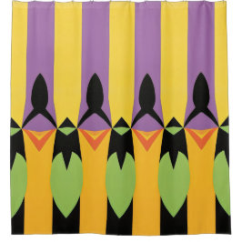 Cortina Para Box Padrão de Abstrato de cor cortina Chá a negrito