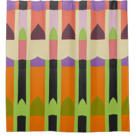 Cortina Para Box Padrão de Abstrato de cor cortina Chá a negrito