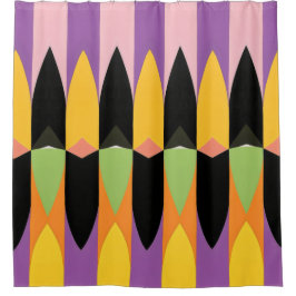 Cortina Para Box Padrão de Abstrato de cor cortina Chá a negrito