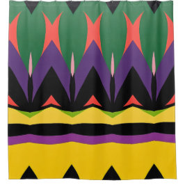 Cortina Para Box Padrão de Abstrato de cor cortina Chá a negrito