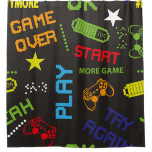 Cortina Para Box padrão de abstrato ininterrupto no estilo de jogo