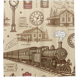 Cortina Para Box Padrão de Antiga Estação de Trem (1)