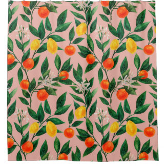 Cortina Para Box Padrão de aquarela sem costura. Um ornamento feito