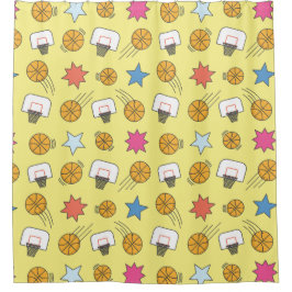 Cortina Para Box Padrão de basquetebol divertido