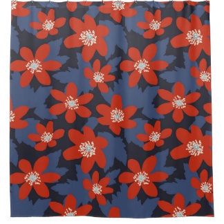 Cortina Para Box Padrão de colheita sem costura no estilo escandina