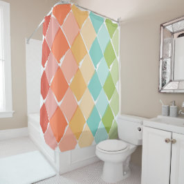 Cortina Para Box Padrão de cores vibrantes do verão