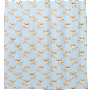 Cortina Para Box Padrão de Corgi Cute