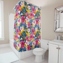 Padrão de Design de Paraíso Floral Tropical Vibran