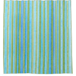 Cortina Para Box Padrão de distribuição branca, azul, verde e verde