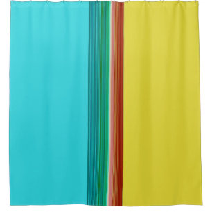 Cortina Para Box Padrão de distribuição de multicores vermelho amar
