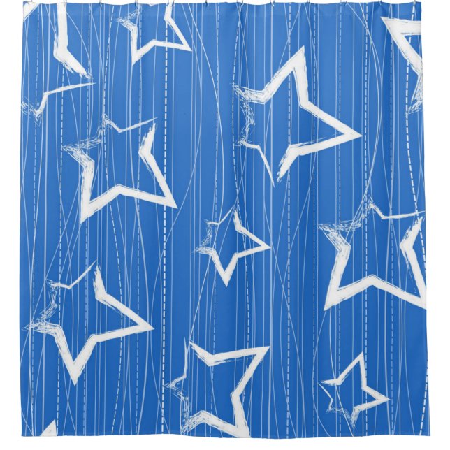 Cortina Para Box Padrão de estrelas (Frente)