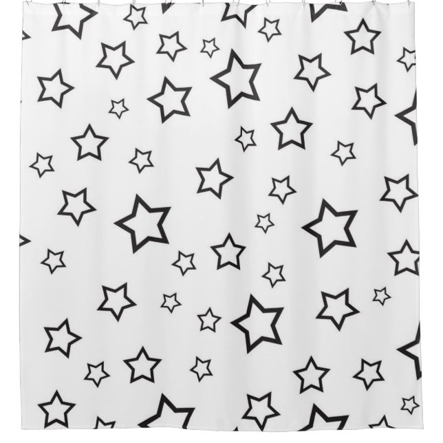 Cortina Para Box Padrão de estrelas (Frente)