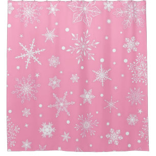 Cortina Para Box Padrão de flocos de neve