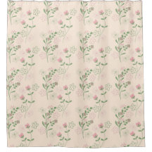 Padrão de Flor Verde Rosa Y2K 70s Rosa Verde
