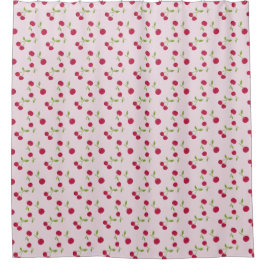 Cortina Para Box Padrão de impressão de cereja rosa fofo