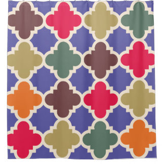 Cortina Para Box Padrão de Mosaico Marroquino
