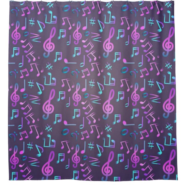 Cortina Para Box Padrão de música (Frente)