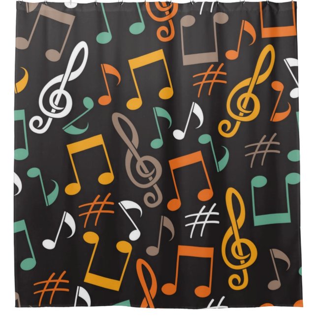 Cortina Para Box Padrão de música (Frente)