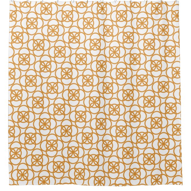 Cortina Para Box Padrão de Nó Dourado (Frente)