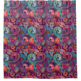 Cortina Para Box Padrão de Paisley