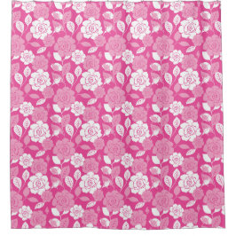 CORTINA PARA BOX PADRÃO DE ROSA (ROSA)