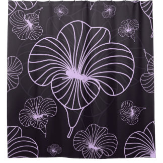 Cortina Para Box Padrão de safra com tema floral. Fundo com