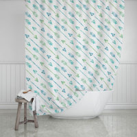 Padrão de setas verde e azul de aquarela