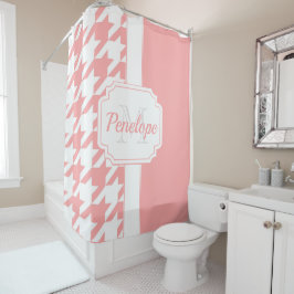 Cortina Para Box Padrão de som rosa