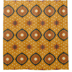 Cortina Para Box Padrão de Talavera. Azulejos portugal. Turco