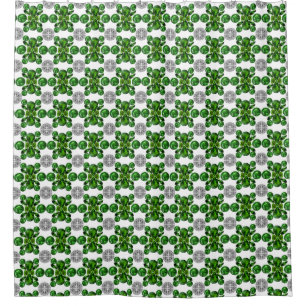 Cortina Para Box Padrão de Tartaruga Verde