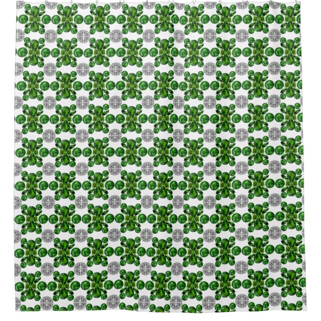 Cortina Para Box Padrão de Tartaruga Verde (Frente)