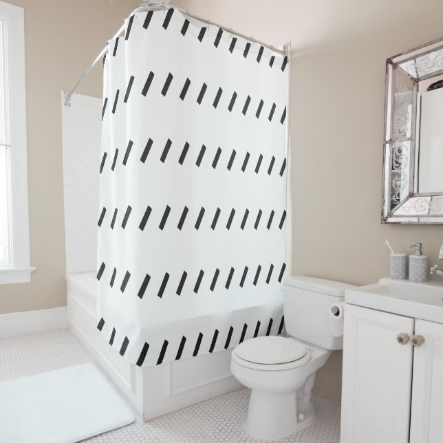 Cortina Para Box Padrão de traço inclinado (In Situ)