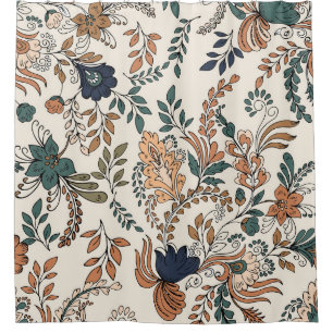 Cortina Para Box Padrão decorativo de vinheta uniforme pequeno