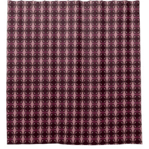 Cortina Para Box Padrão Digital Burgundy Red Floral Petal