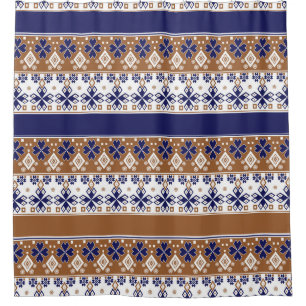 Cortina Para Box Padrão escandinavo liso e escandinavo azul