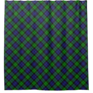 Cortina Para Box Padrão Escocês da Xadrez Tartan Black Watch