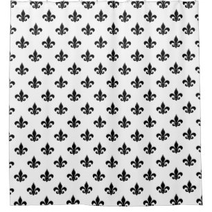 Cortina Para Box Padrão Fleur de Lis