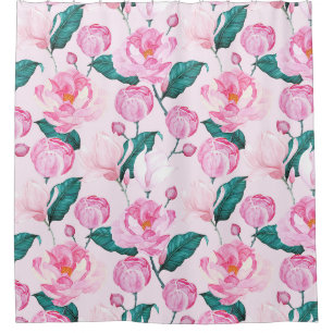 Cortina Para Box Padrão Floral