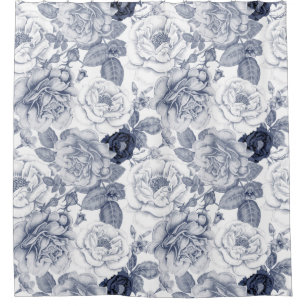 Cortina Para Box Padrão Floral