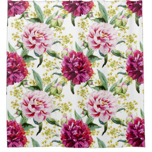 Cortina Para Box Padrão Floral
