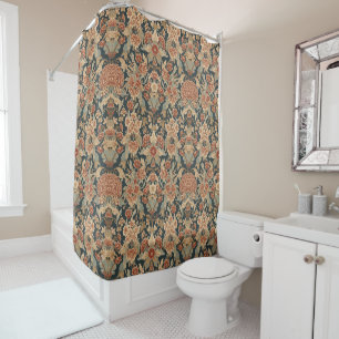 Cortina Para Box Padrão Floral Antigo William Morris Honeysuckle