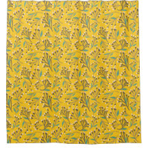 Padrão floral em ramos e botões delicados