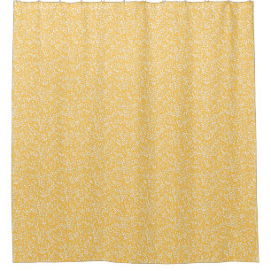 Cortina Para Box Padrão floral simples do fazendeiro em amarelo
