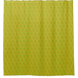 Cortina Para Box Padrão Floral Verde Chartreuse Elegante