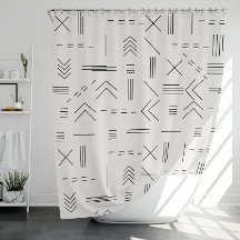 Padrão Geométrico Moderno, Gordo Branco Negro