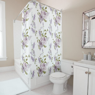 Cortina Para Box Padrão Lilac Roxo bonito